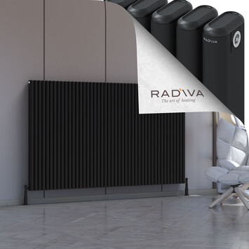 Kotto Aluminium Radiator 1200x2021 Black - Thumbnail