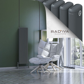 Kotto Aluminium Radiator 1200x311 Anthracite - Thumbnail