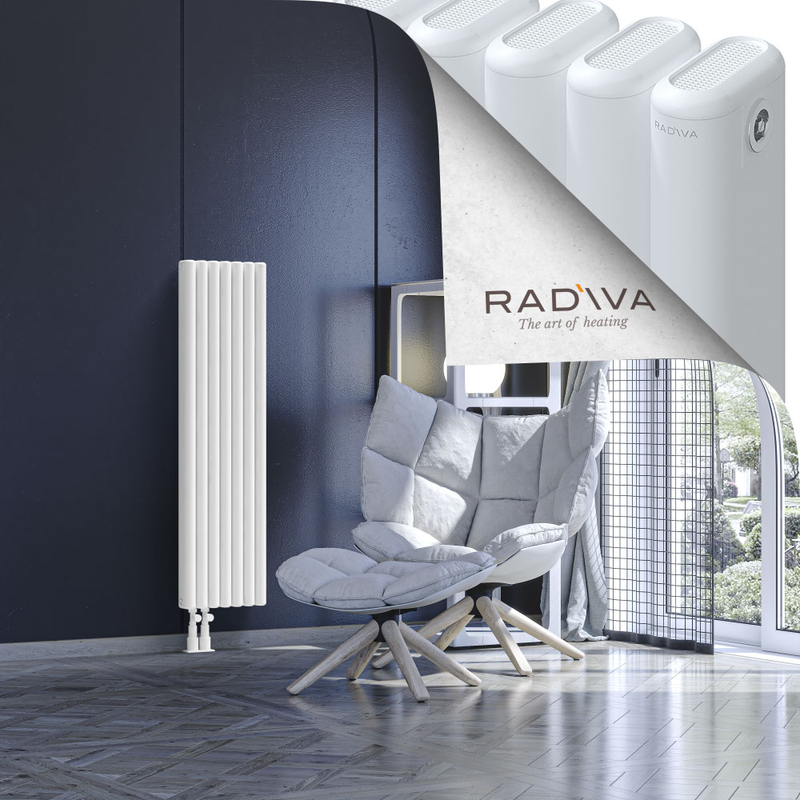 Kotto Aluminium Radiator 1200x311 White