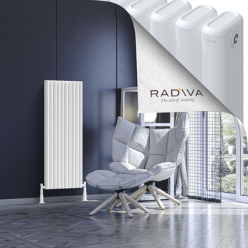 Kotto Aluminium Radiator 1200x446 White - Thumbnail