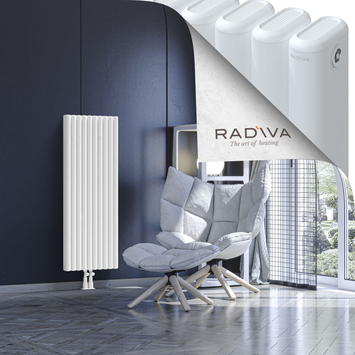 Kotto Aluminium Radiator 1200x446 White - Thumbnail