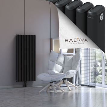 Kotto Aluminium Radiator 1200x536 Black - Thumbnail