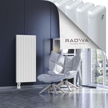 Kotto Aluminium Radiator 1200x536 White - Thumbnail