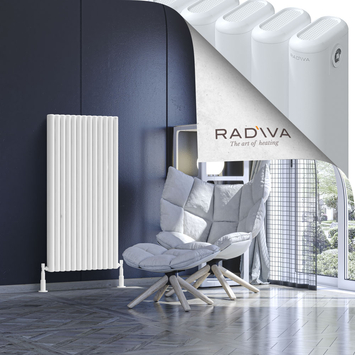 Kotto Aluminium Radiator 1200x581 White - Thumbnail