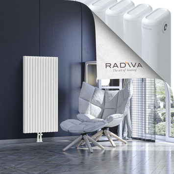 Kotto Aluminium Radiator 1200x581 White - Thumbnail