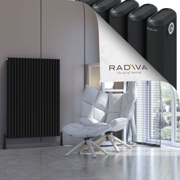 Kotto Aluminium Radiator 1200x851 Black - Thumbnail