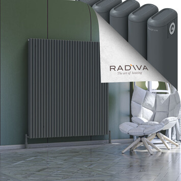 Kotto Aluminium Radiator 1500x1391 Anthracite - Thumbnail