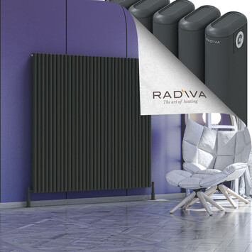 Kotto Aluminium Radiator 1500x1481 Dark Anthracite - Thumbnail