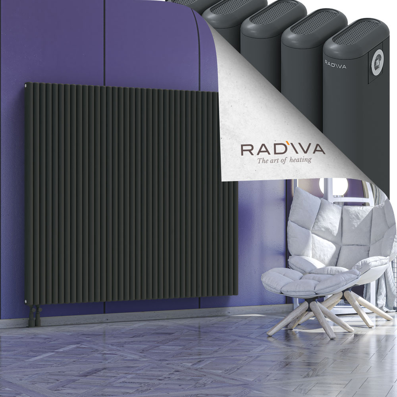 Kotto Aluminium Radiator 1500x1661 Dark Anthracite