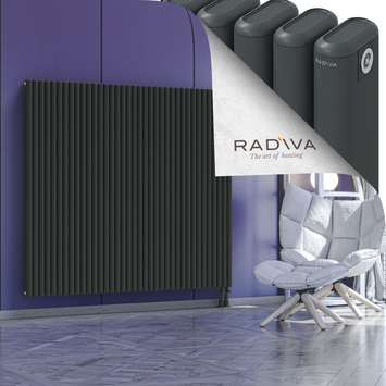 Kotto Aluminium Radiator 1500x1661 Dark Anthracite - Thumbnail