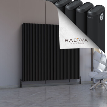 Kotto Aluminium Radiator 1500x1751 Black - Thumbnail