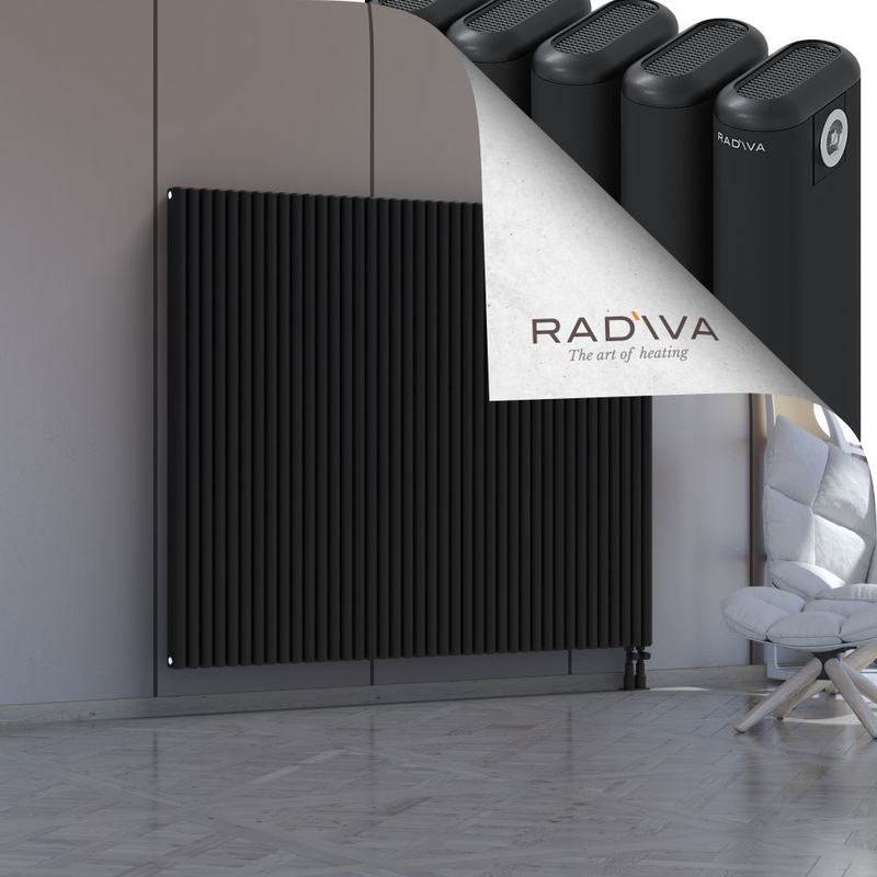 Kotto Aluminium Radiator 1500x1796 Black