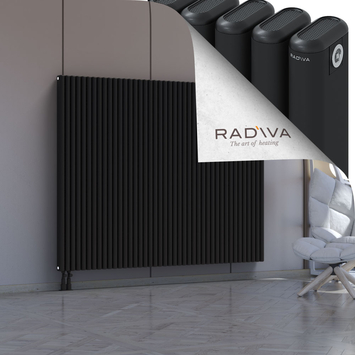 Kotto Aluminium Radiator 1500x1886 Black - Thumbnail