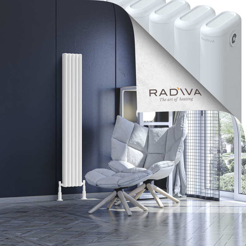 Kotto Aluminium Radiator 1500x221 White