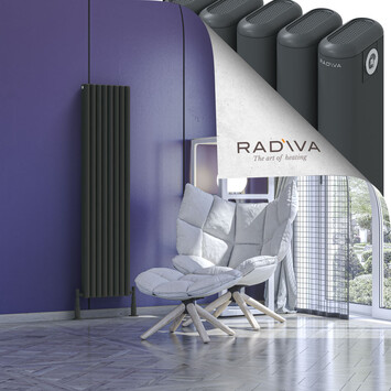 Kotto Aluminium Radiator 1500x356 Dark Anthracite - Thumbnail