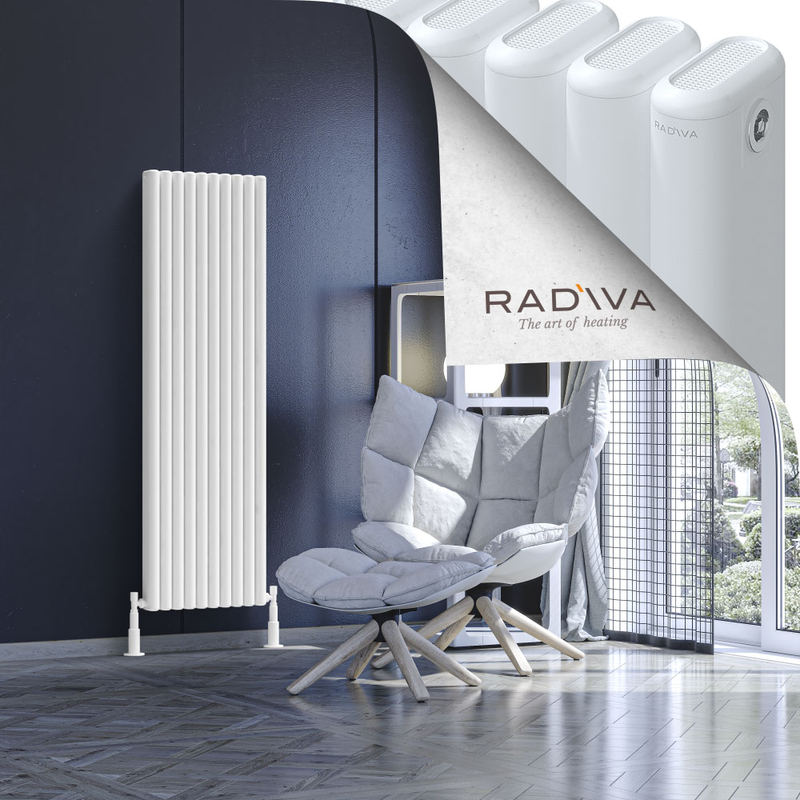 Kotto Aluminium Radiator 1500x446 White