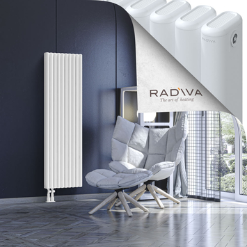 Kotto Aluminium Radiator 1500x446 White - Thumbnail