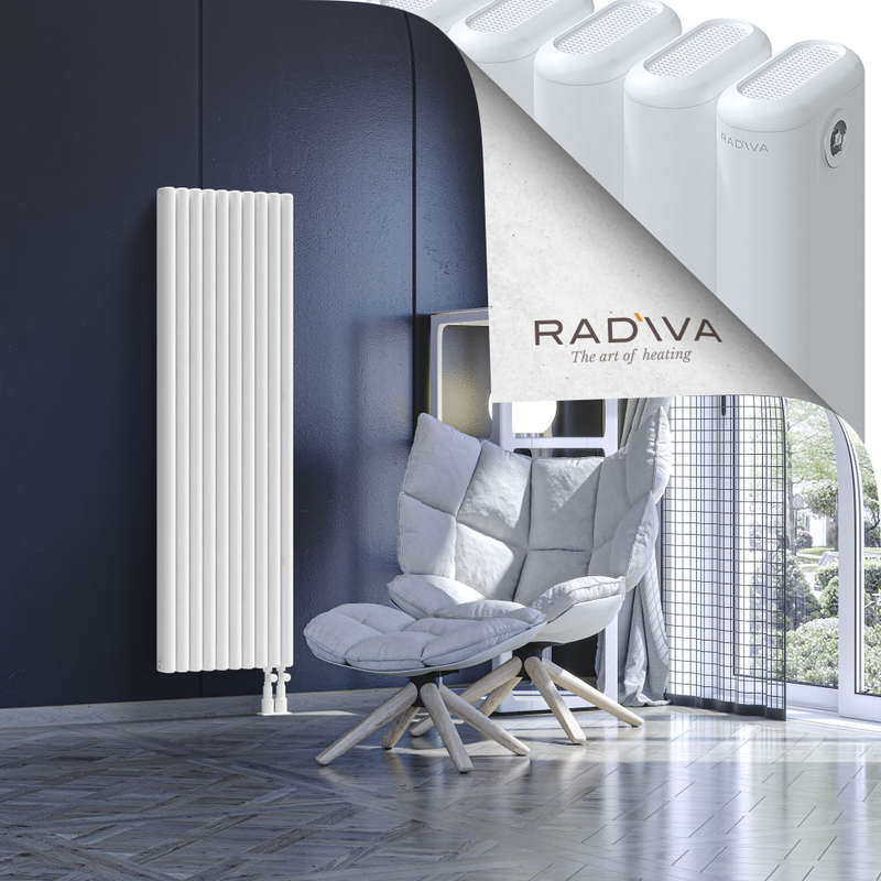 Kotto Aluminium Radiator 1500x446 White