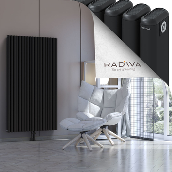 Kotto Aluminium Radiator 1500x851 Black - Thumbnail