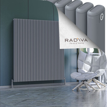 Kotto Aluminium Radiator 1600x1481 Grey - Thumbnail