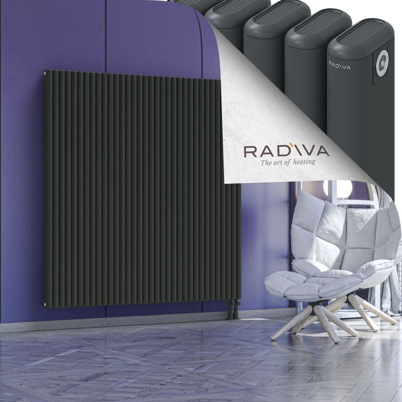 Kotto Aluminium Radiator 1600x1526 Dark Anthracite