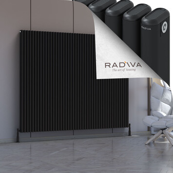 Kotto Aluminium Radiator 1600x2021 Black - Thumbnail