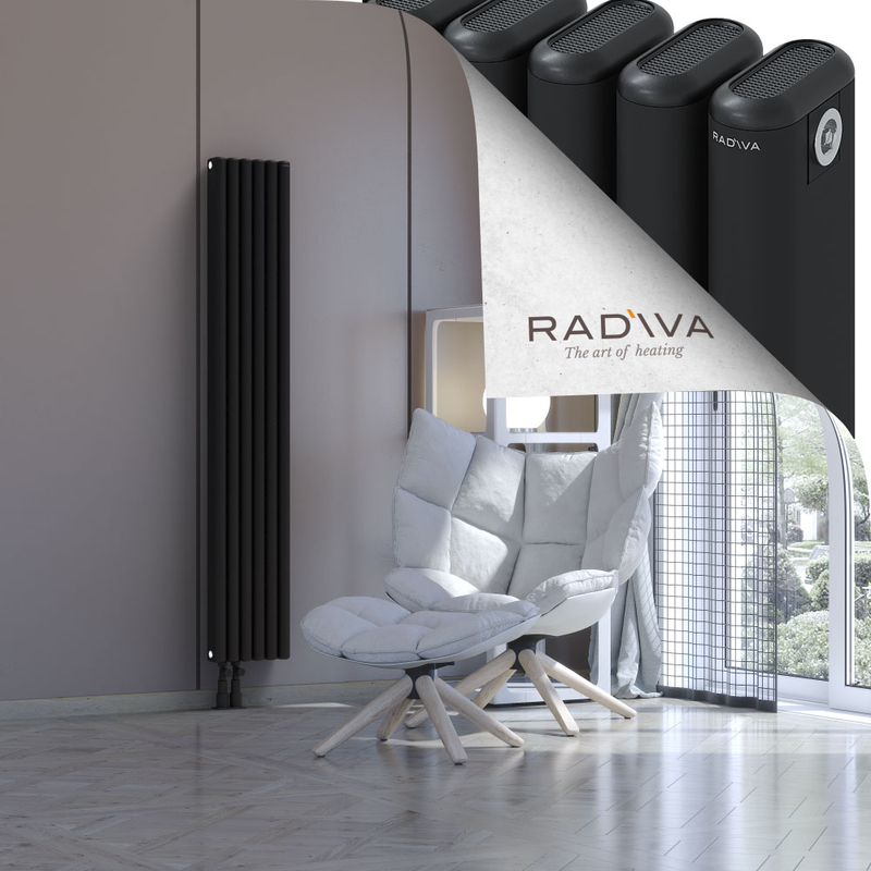 Kotto Aluminium Radiator 1600x266 Black