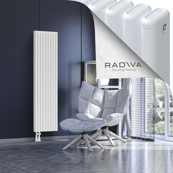 Kotto Aluminium Radiator 1600x401 White - Thumbnail