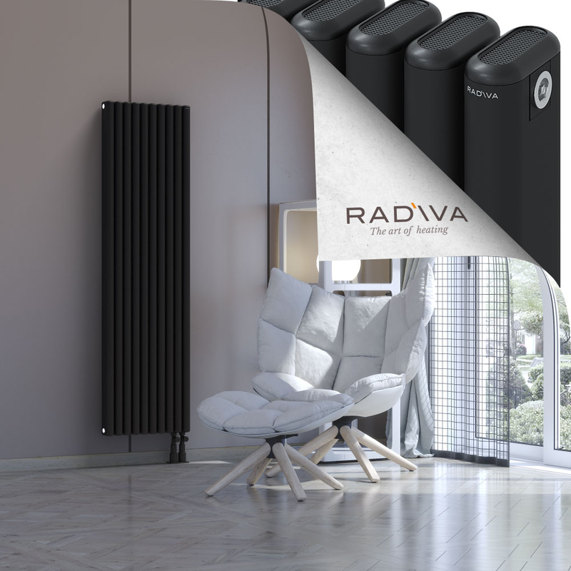 Kotto Aluminium Radiator 1600x446 Black