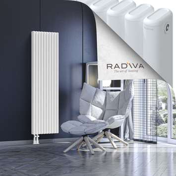 Kotto Aluminium Radiator 1600x446 White - Thumbnail