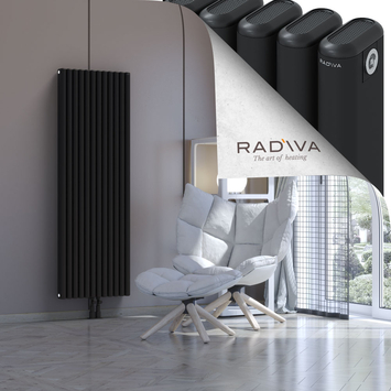 Kotto Aluminium Radiator 1600x536 Black - Thumbnail