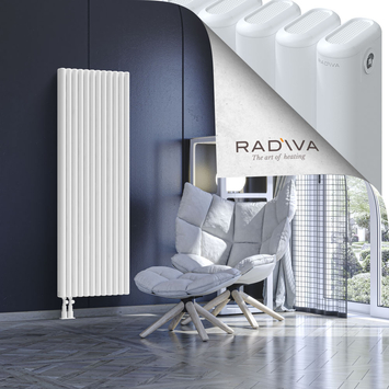 Kotto Aluminium Radiator 1600x536 White - Thumbnail