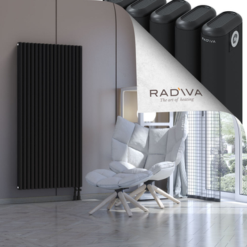 Kotto Aluminium Radiator 1600x761 Black - Thumbnail