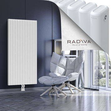 Kotto Aluminium Radiator 1600x761 White - Thumbnail