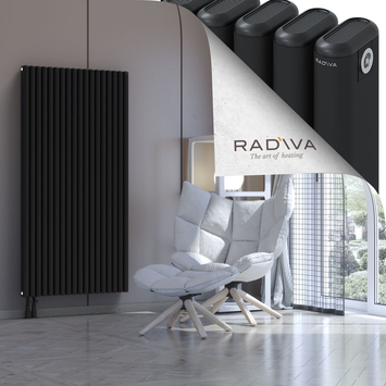 Kotto Aluminium Radiator 1600x806 Black - Thumbnail