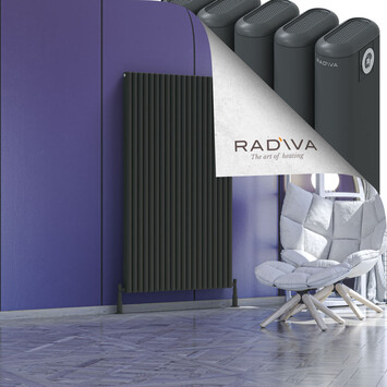 Kotto Aluminium Radiator 1600x896 Dark Anthracite - Thumbnail