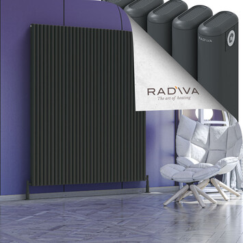 Kotto Aluminium Radiator 1800x1481 Dark Anthracite - Thumbnail