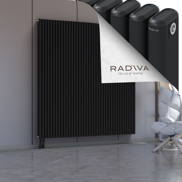 Kotto Aluminium Radiator 1800x1751 Black - Thumbnail