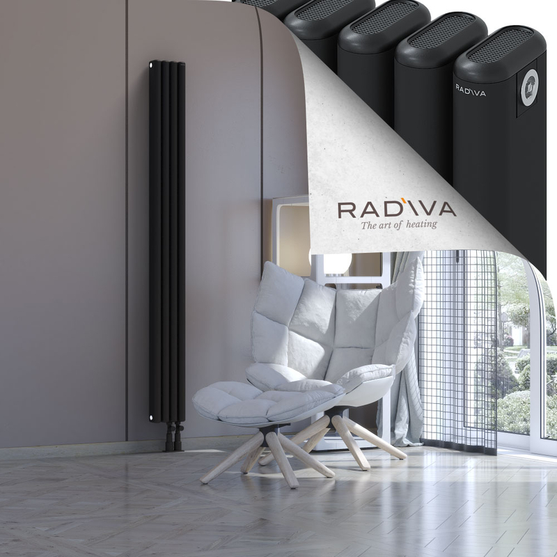 Kotto Aluminium Radiator 1800x176 Black