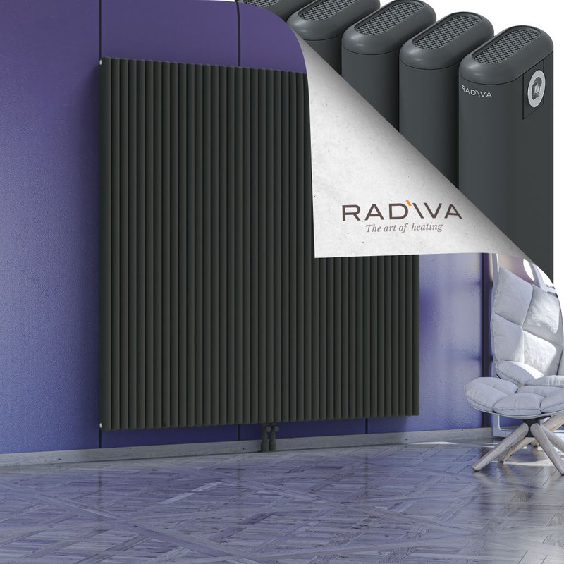 Kotto Aluminium Radiator 1800x1841 Dark Anthracite