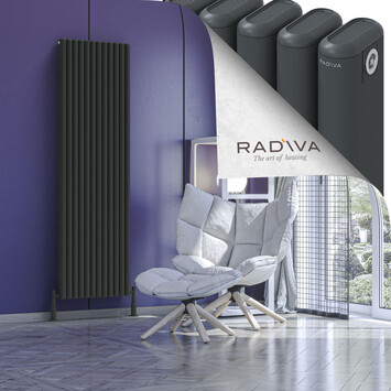 Kotto Aluminium Radiator 1800x536 Dark Anthracite - Thumbnail