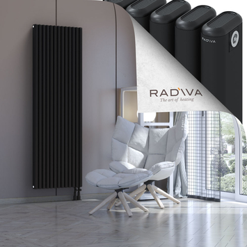 Kotto Aluminium Radiator 1800x581 Black - Thumbnail