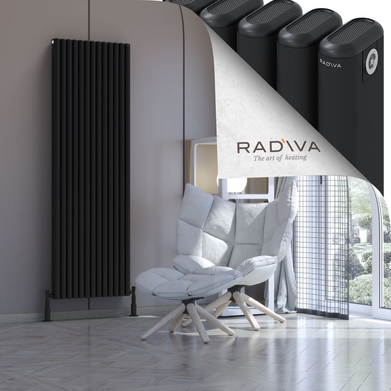 Kotto Aluminium Radiator 1800x581 Black