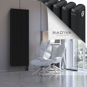 Kotto Aluminium Radiator 1800x626 Black - Thumbnail