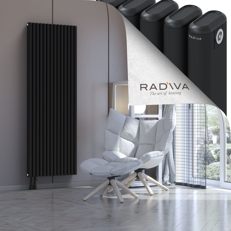 Kotto Aluminium Radiator 1800x626 Black