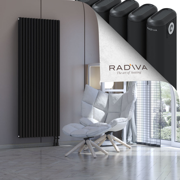 Kotto Aluminium Radiator 1800x671 Black - Thumbnail