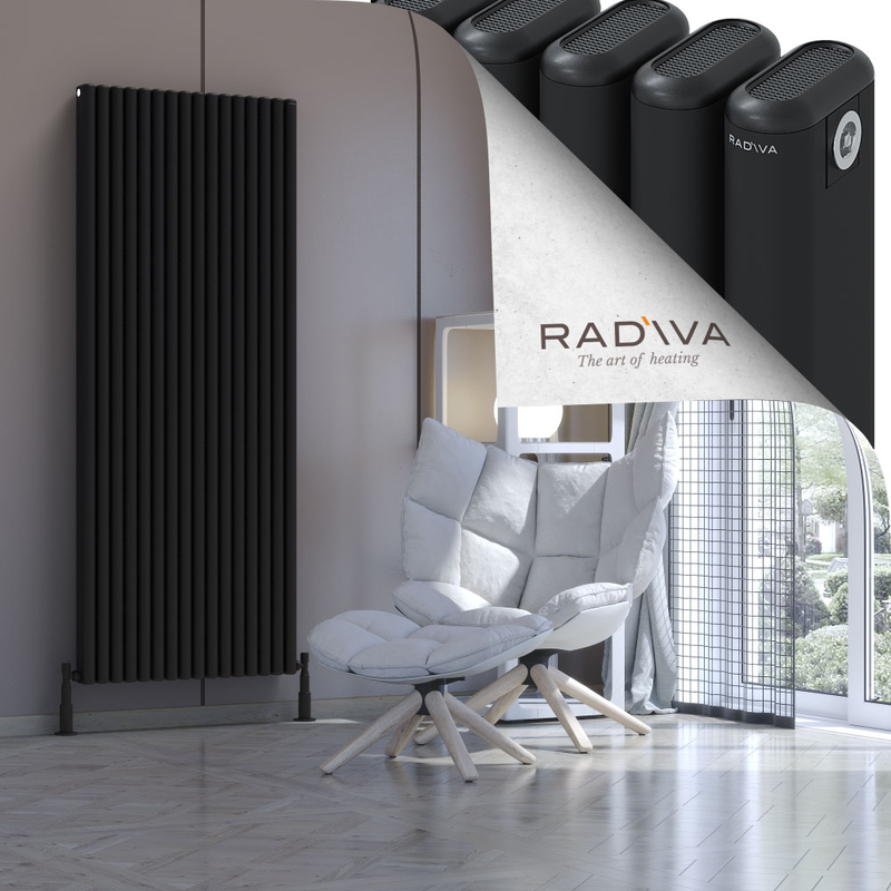 Kotto Aluminium Radiator 1800x716 Black