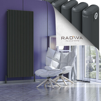 Kotto Aluminium Radiator 1800x761 Dark Anthracite - Thumbnail