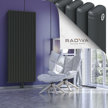 Kotto Aluminium Radiator 1800x761 Dark Anthracite - Thumbnail