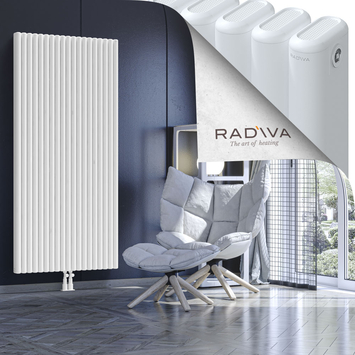 Kotto Aluminium Radiator 1800x851 White - Thumbnail